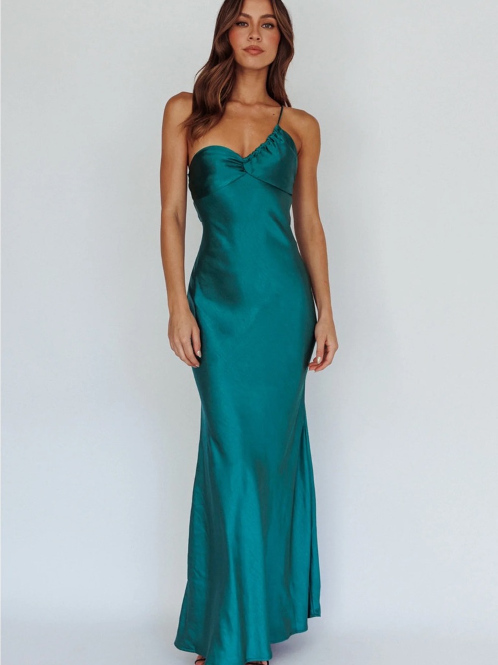 Selfie Leslie Teal Maxi Dress